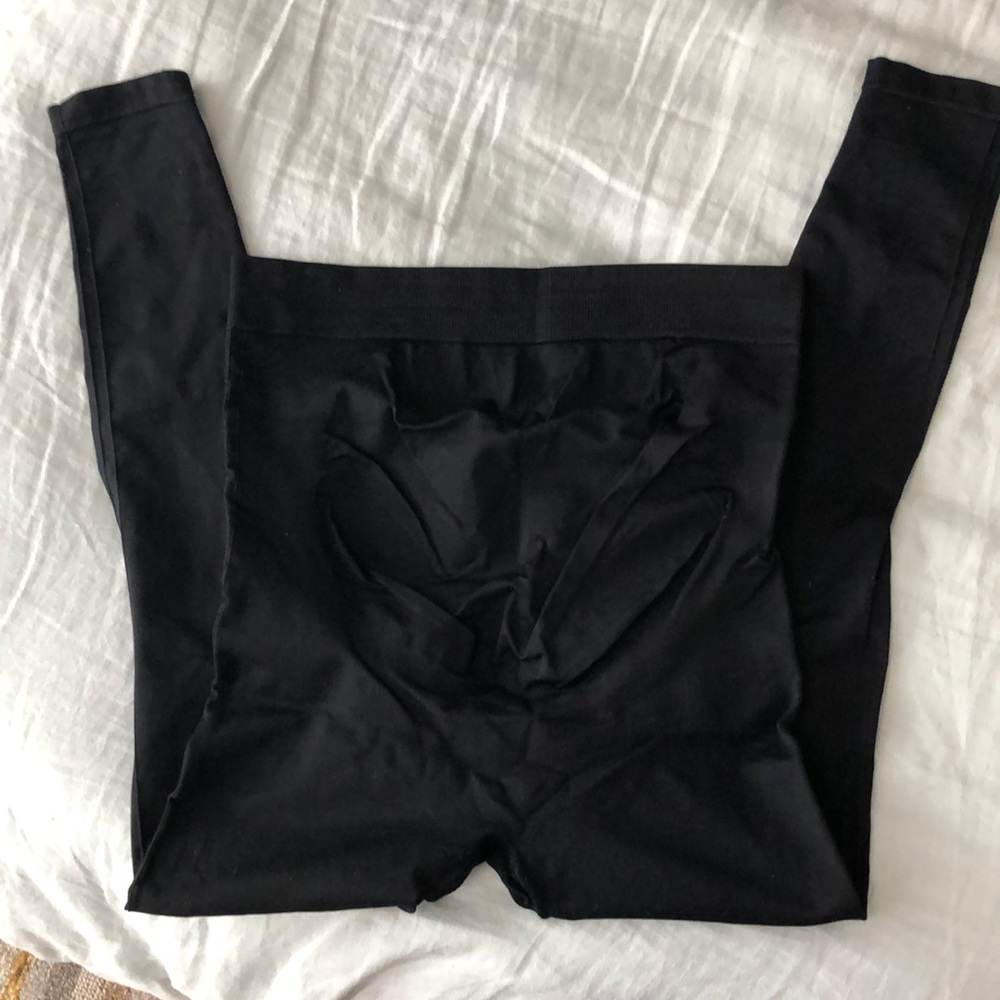 Blanqi black maternity leggings in black, size M
